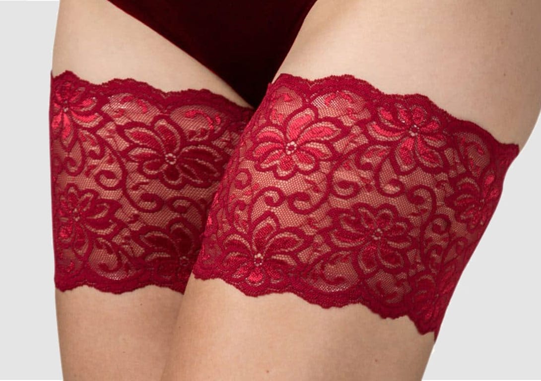 White Lace Thigh Bands