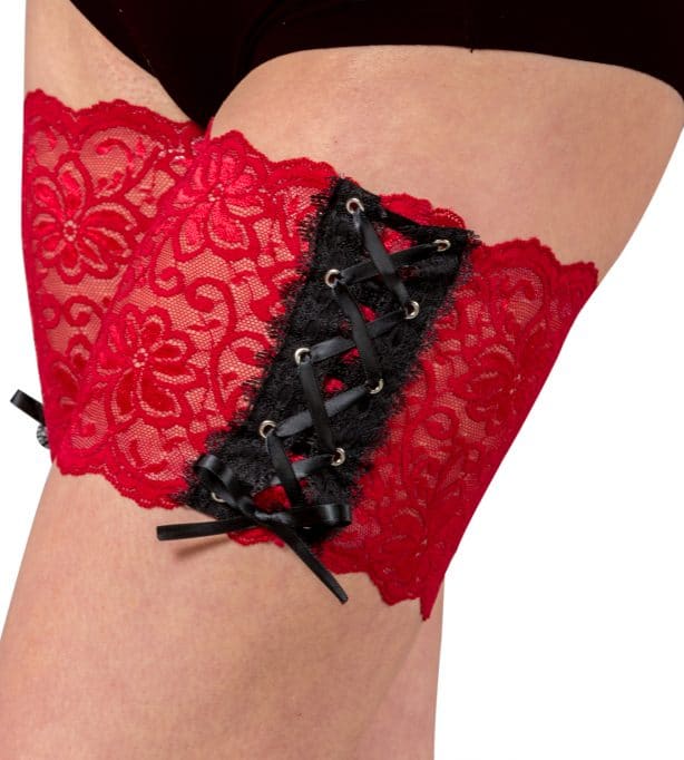 Red Christmas Thigh Bands