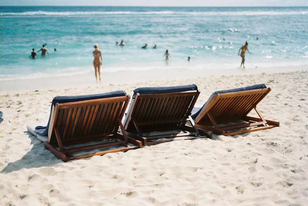 Inviting summer beach chairs