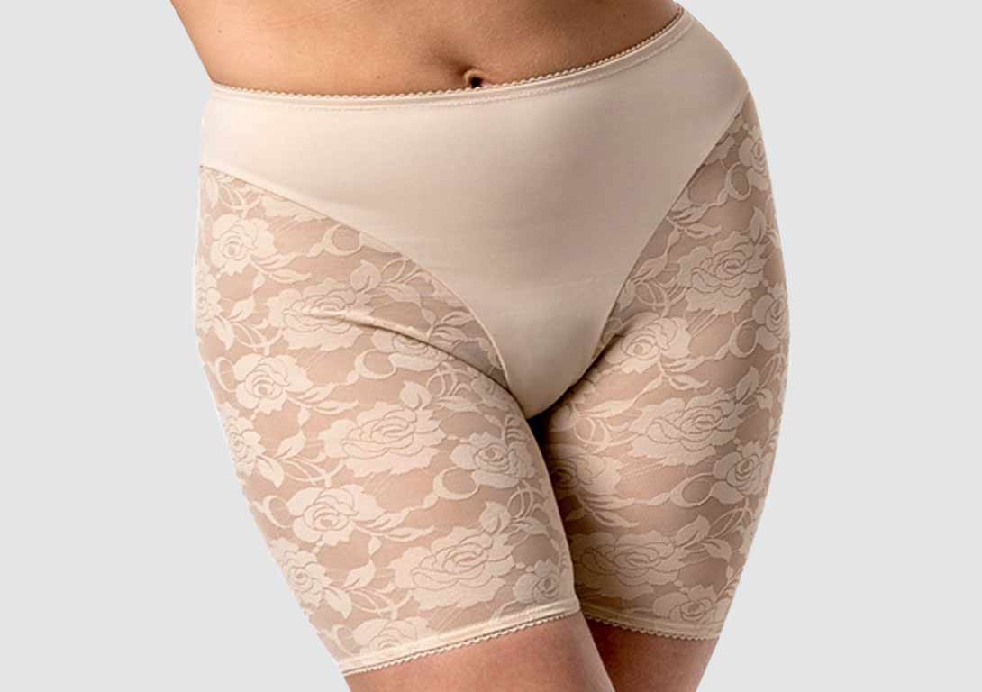 Slip Shorts for Under Dresses Thigh Slimmer Short Panties for Women Anti Chafing Thigh Bands with Lace 