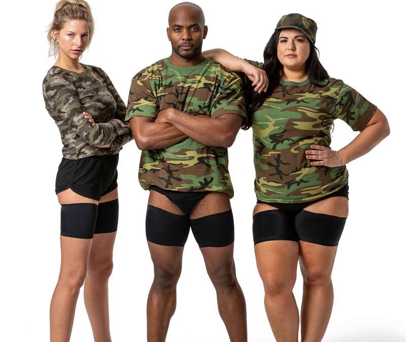 men and women wearing thigh bands